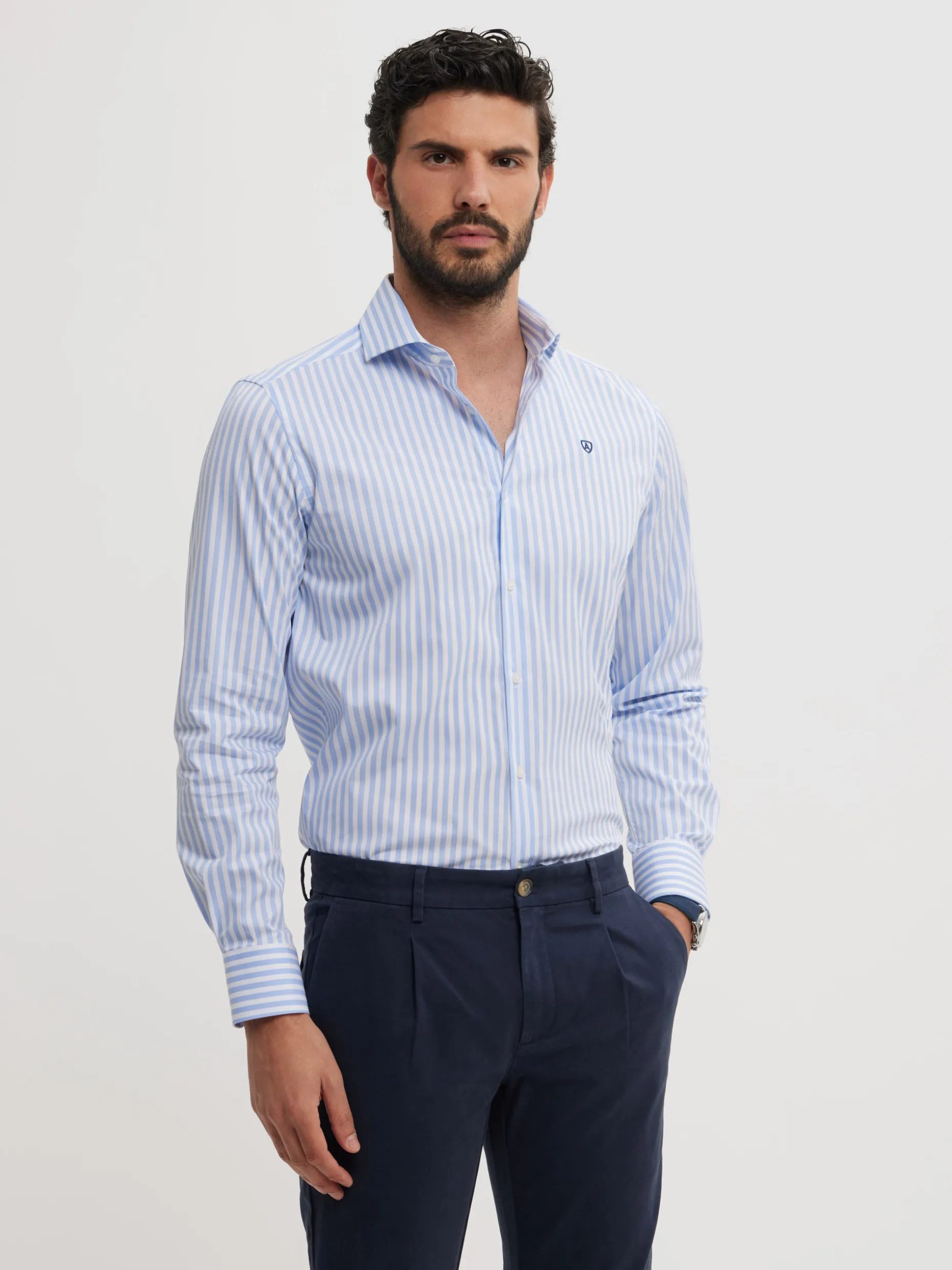 CAMISA COMFORT RAYAS <Alvaro Moreno Sale