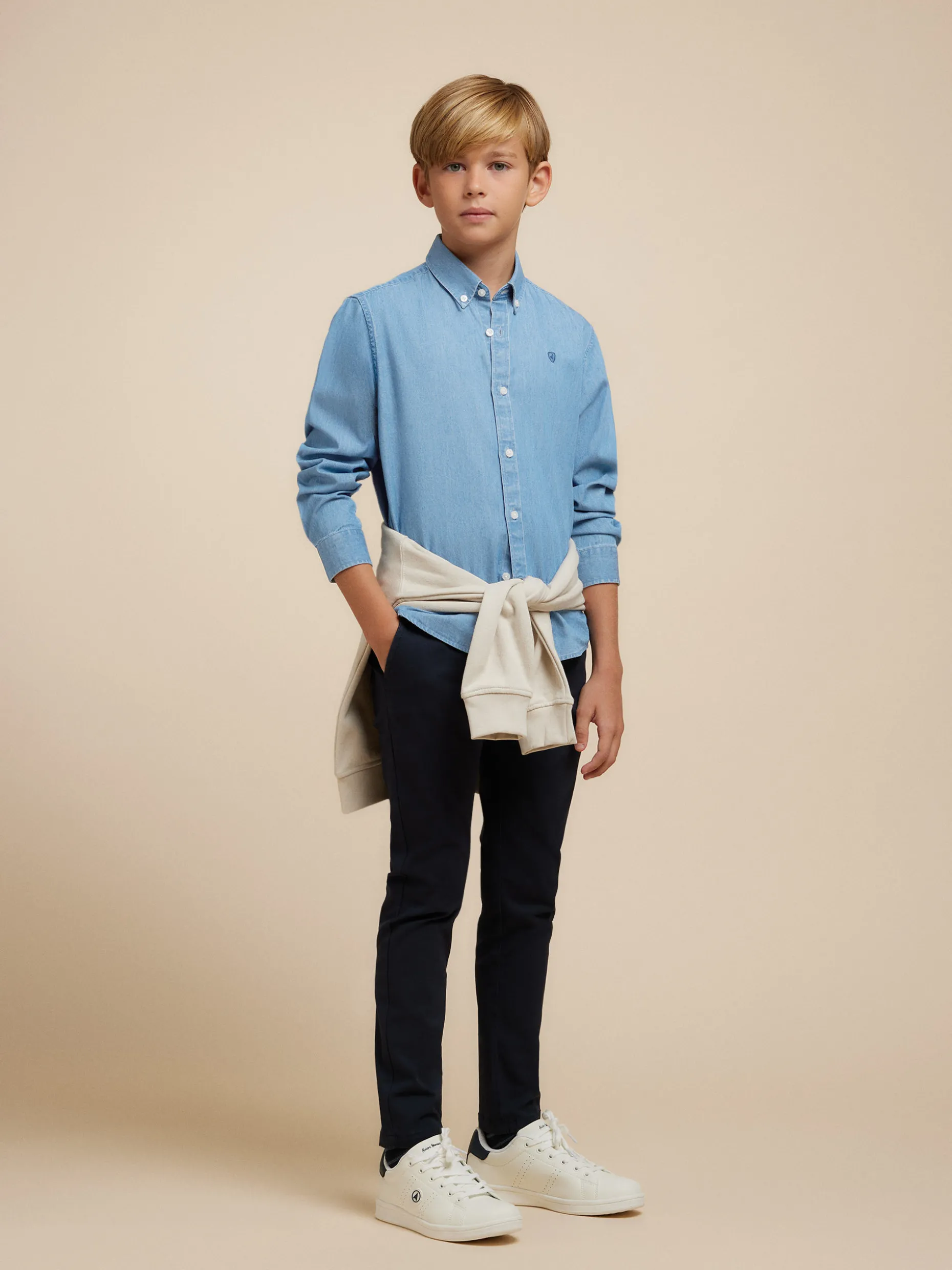 CAMISA DENIM KIDS <Alvaro Moreno Sale