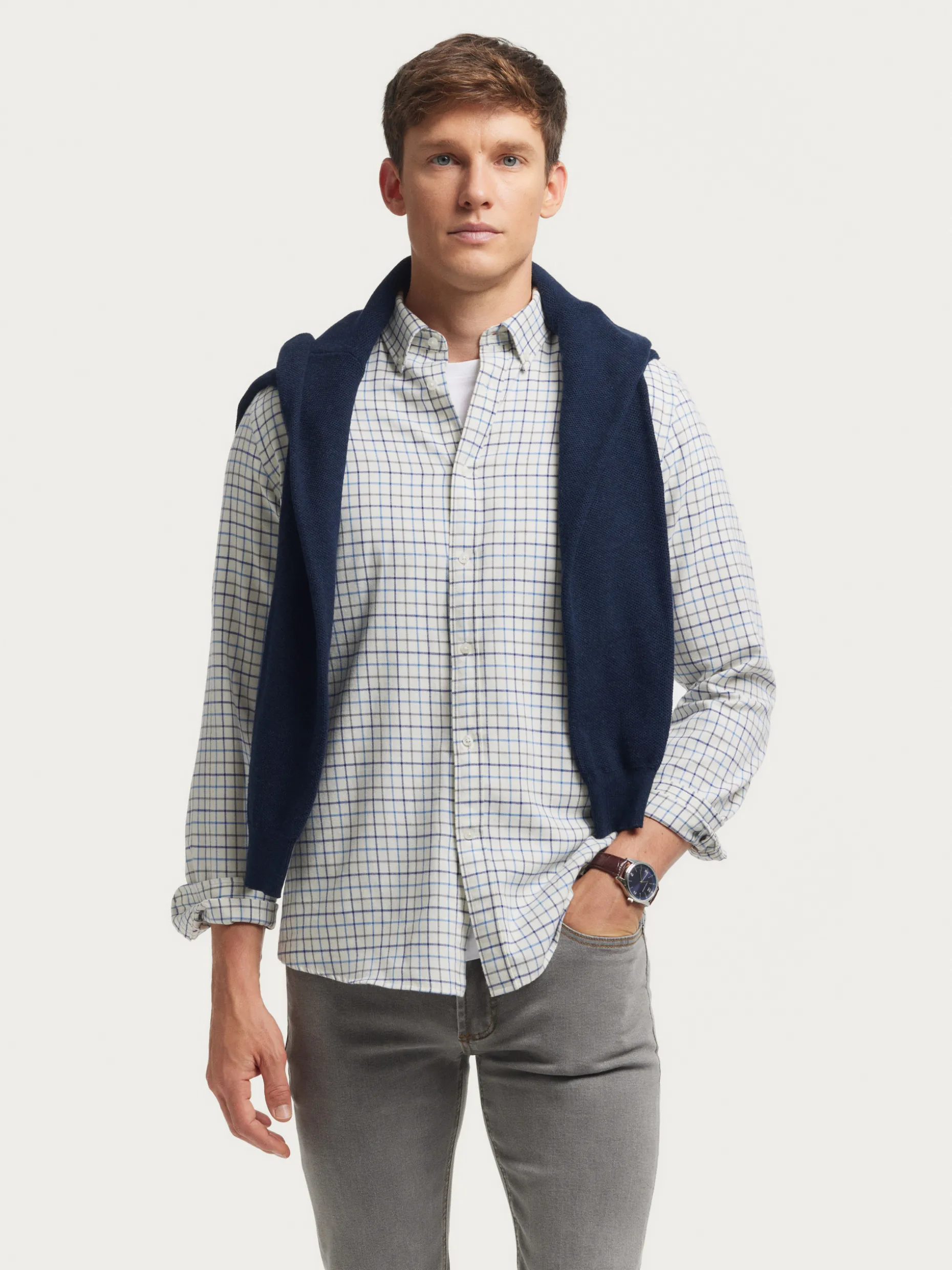 CAMISA FLANNEL CHECKS <Alvaro Moreno Clearance