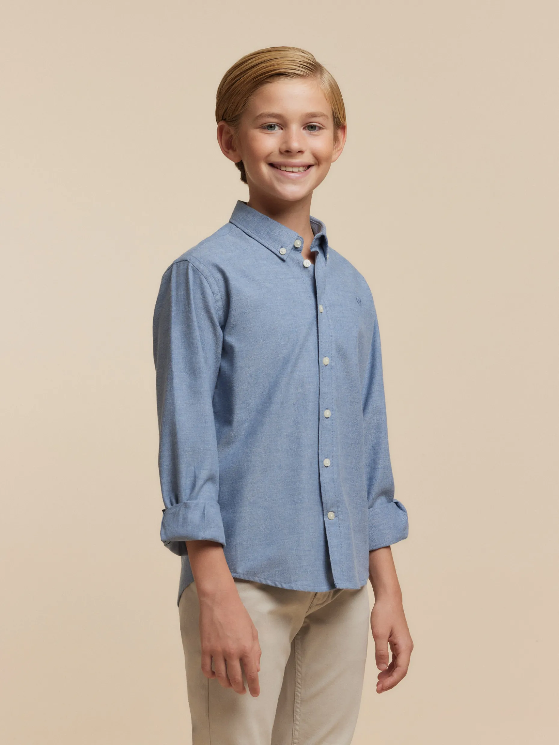 CAMISA FLANNEL TWILL KIDS <Alvaro Moreno Sale