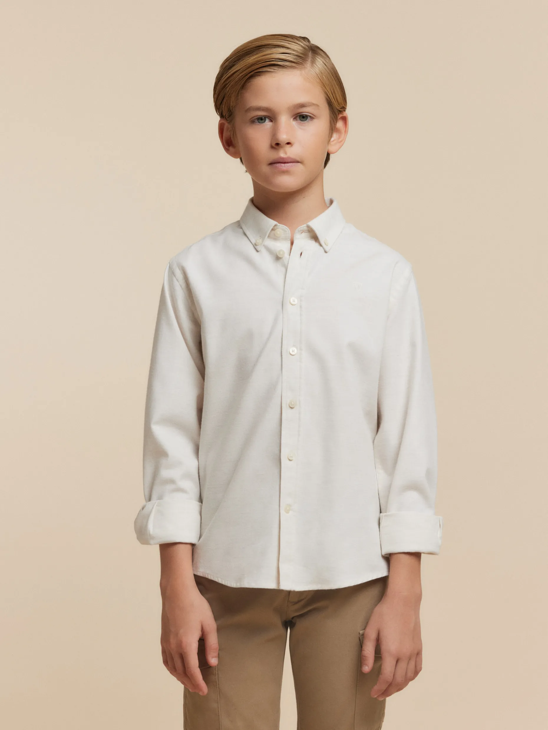 CAMISA FLANNEL TWILL KIDS <Alvaro Moreno Best Sale