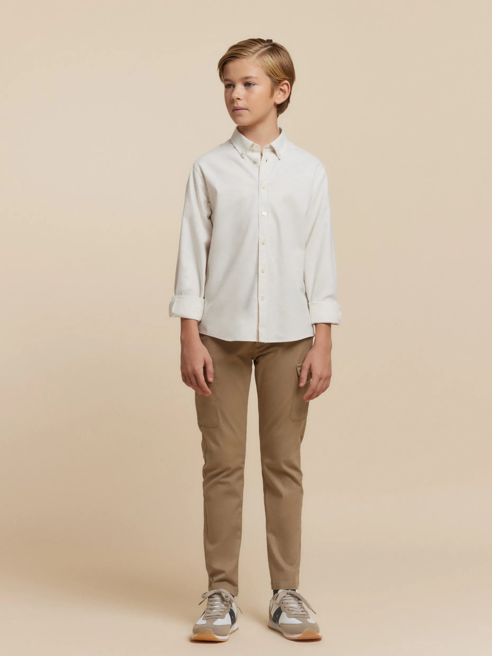 CAMISA FLANNEL TWILL KIDS <Alvaro Moreno Best Sale