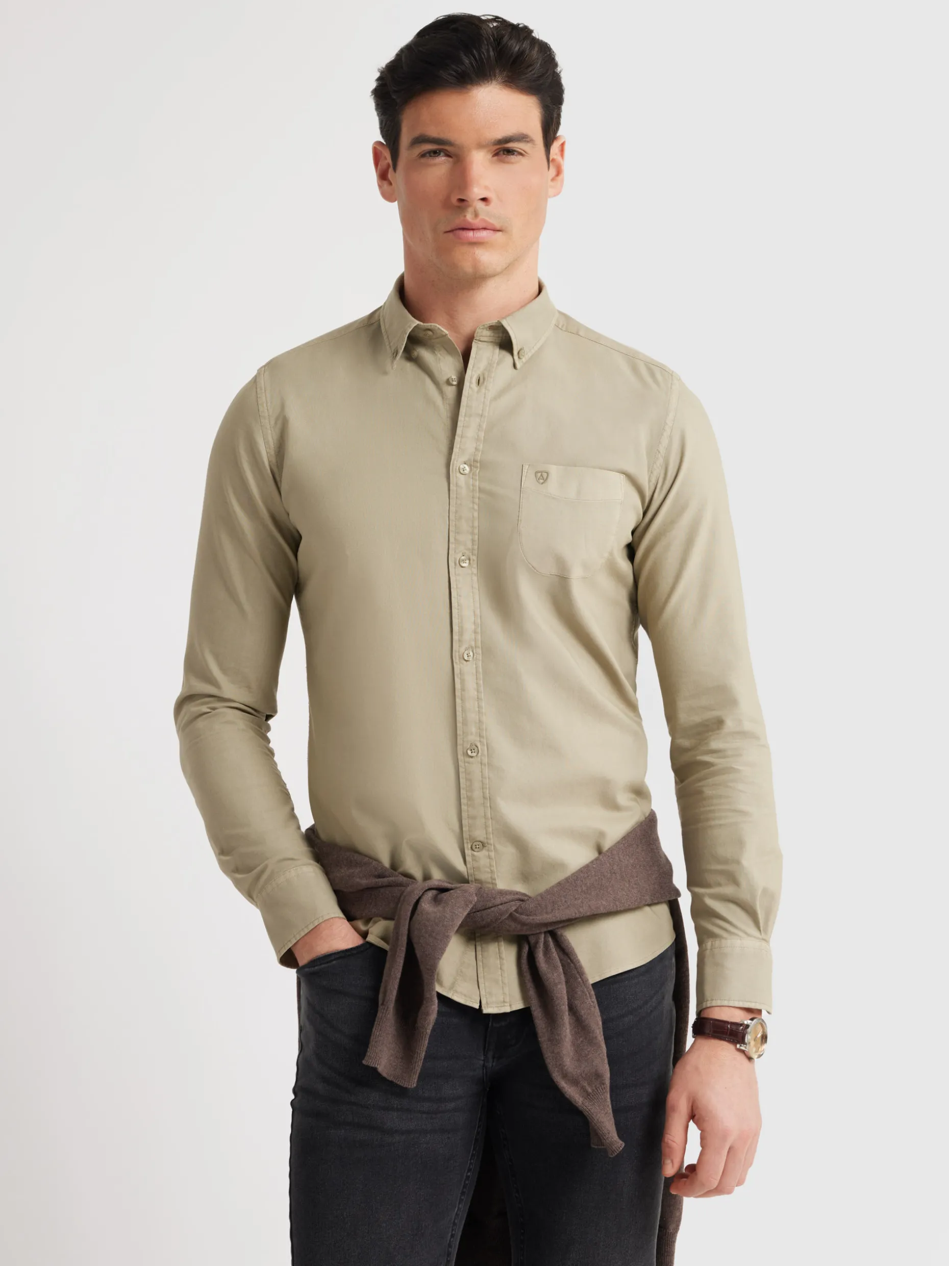 CAMISA OXFORD POCKET DYE <Alvaro Moreno Flash Sale