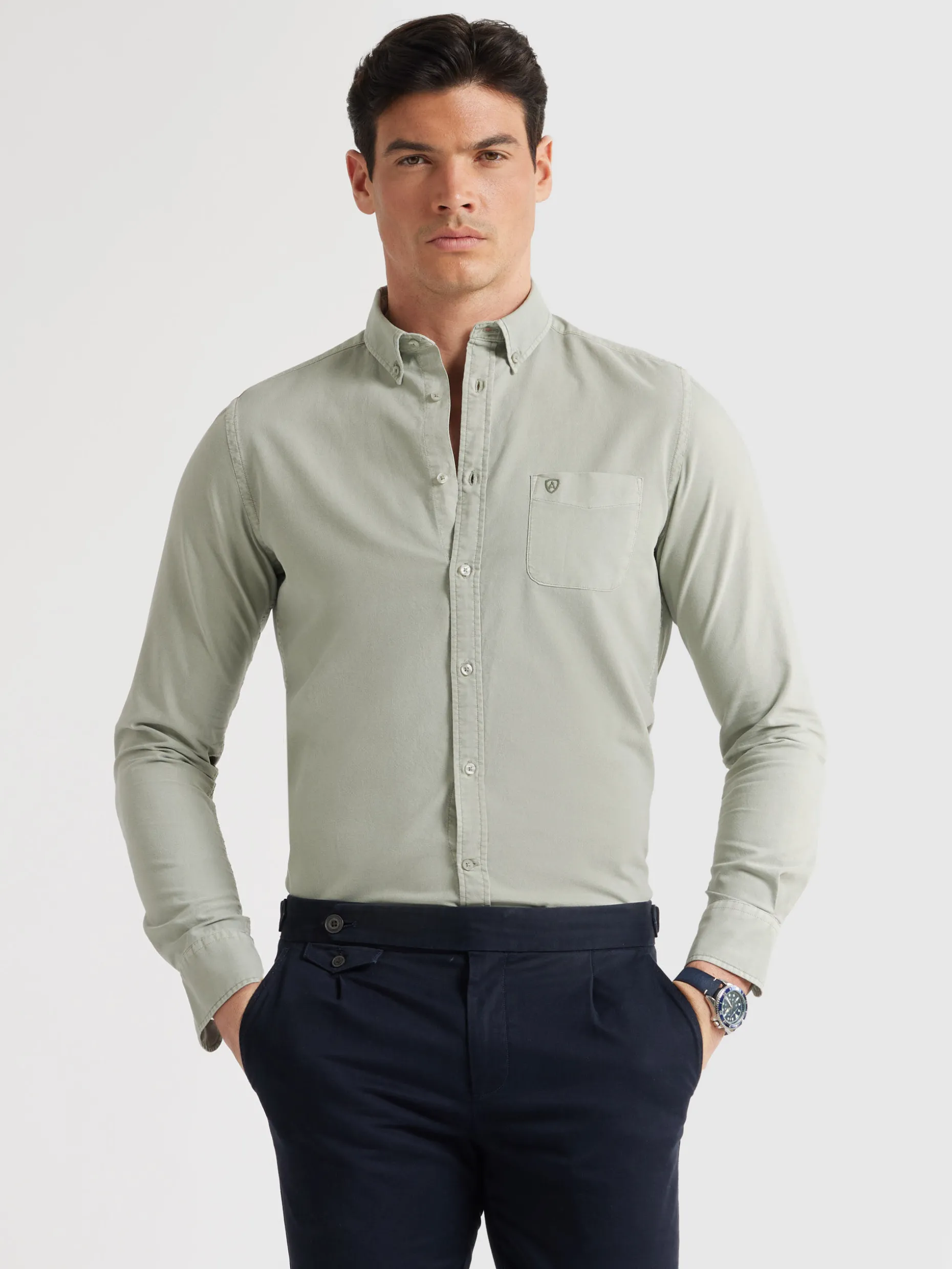 CAMISA OXFORD POCKET DYE <Alvaro Moreno Fashion