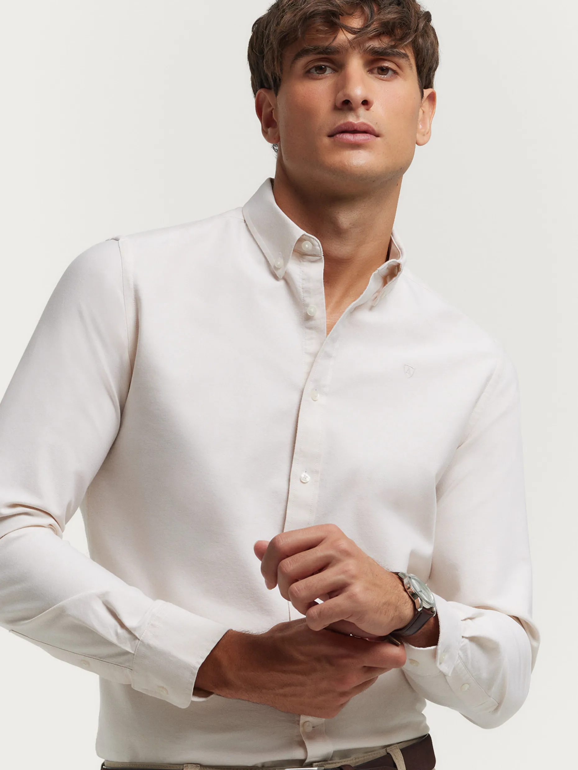 CAMISA OXFORD SOLID <Alvaro Moreno Sale