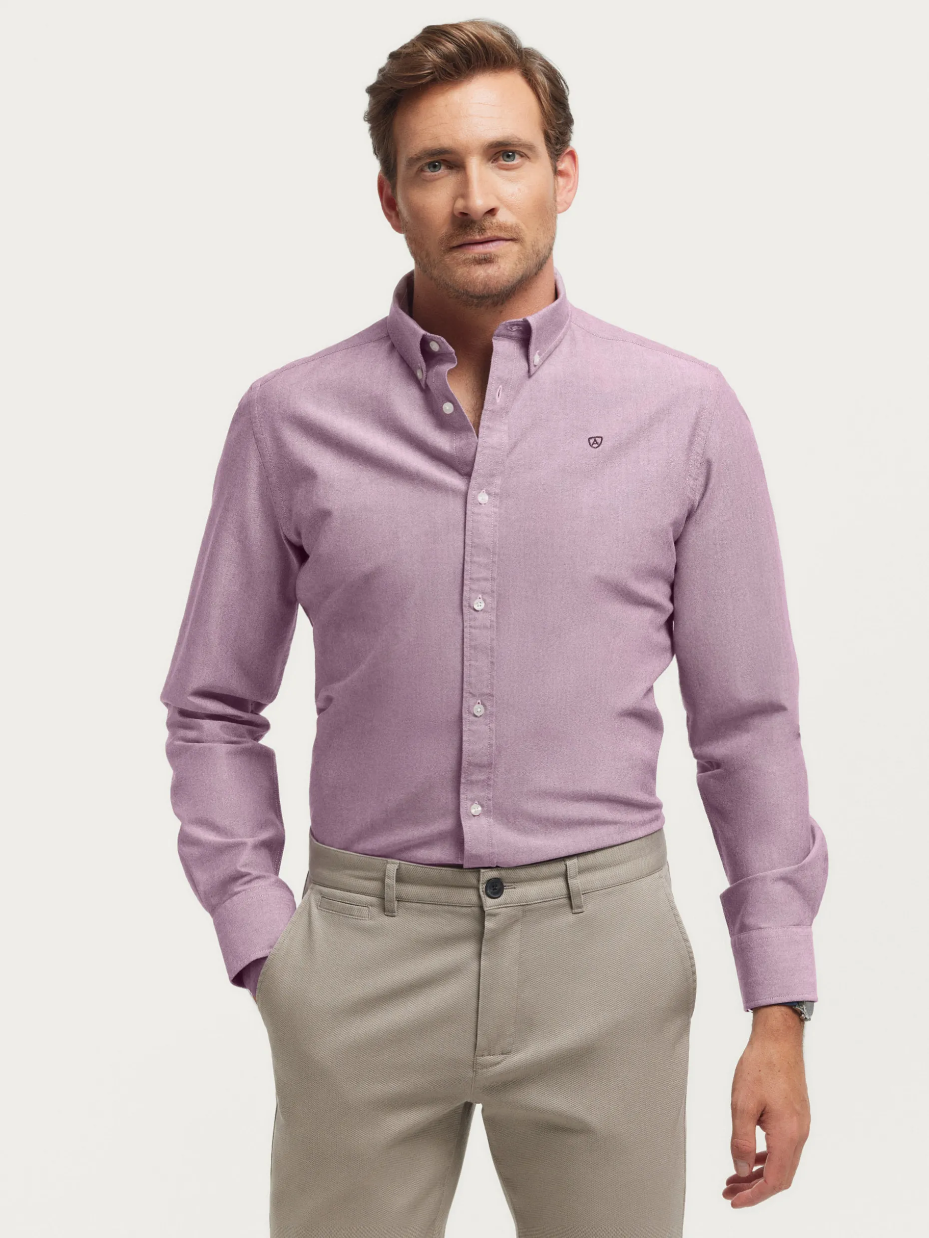 CAMISA OXFORD SOLID <Alvaro Moreno Hot