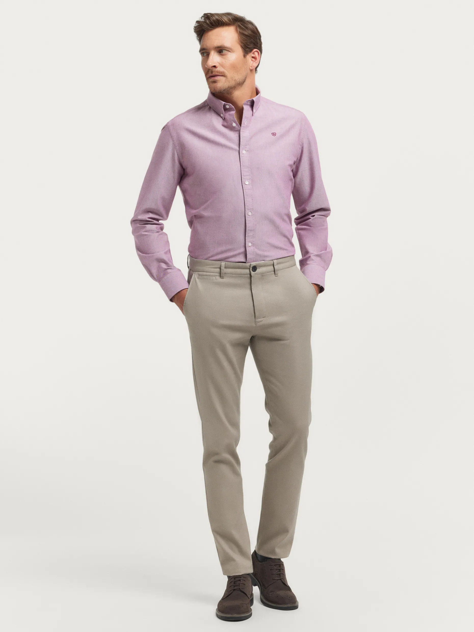 CAMISA OXFORD SOLID <Alvaro Moreno Hot