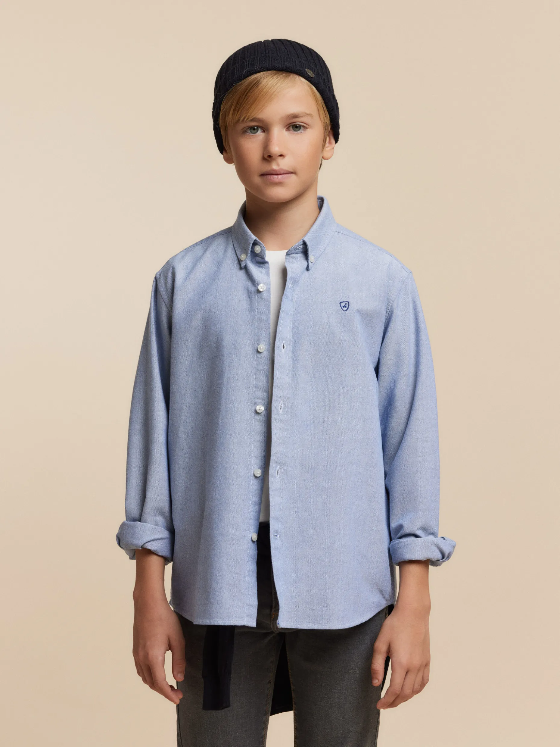 CAMISA OXFORD SOLID KIDS <Alvaro Moreno Clearance