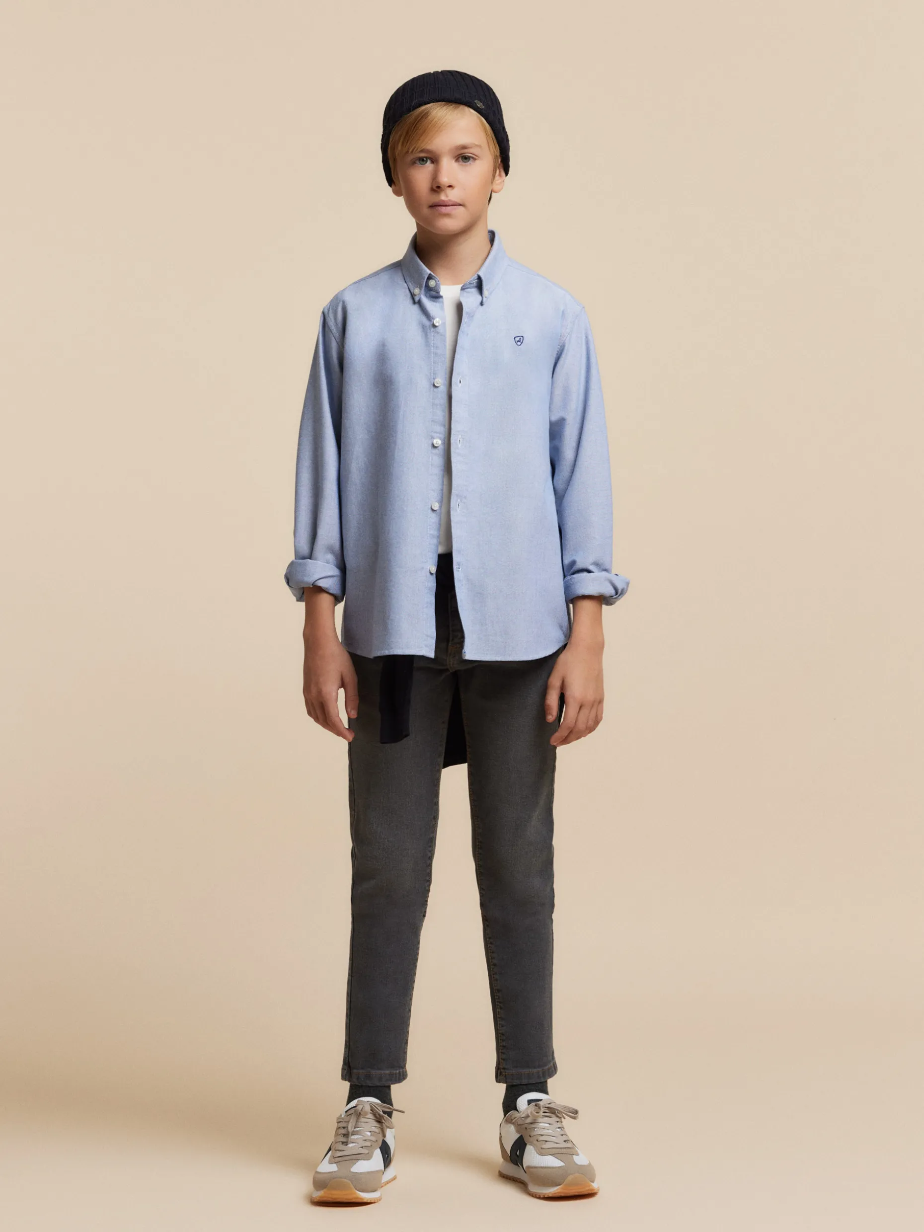 CAMISA OXFORD SOLID KIDS <Alvaro Moreno Clearance