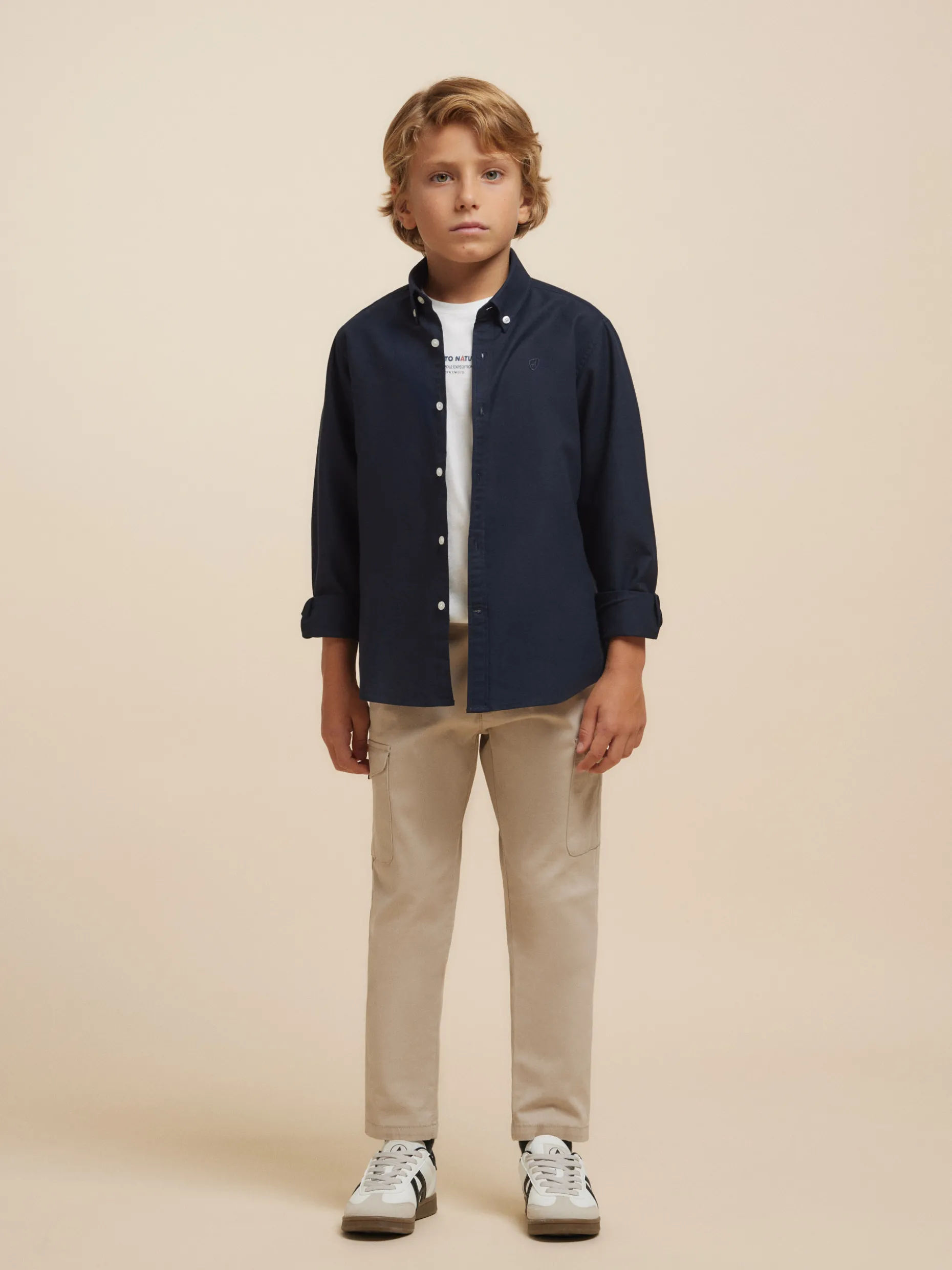 CAMISA OXFORD SOLID KIDS <Alvaro Moreno Discount