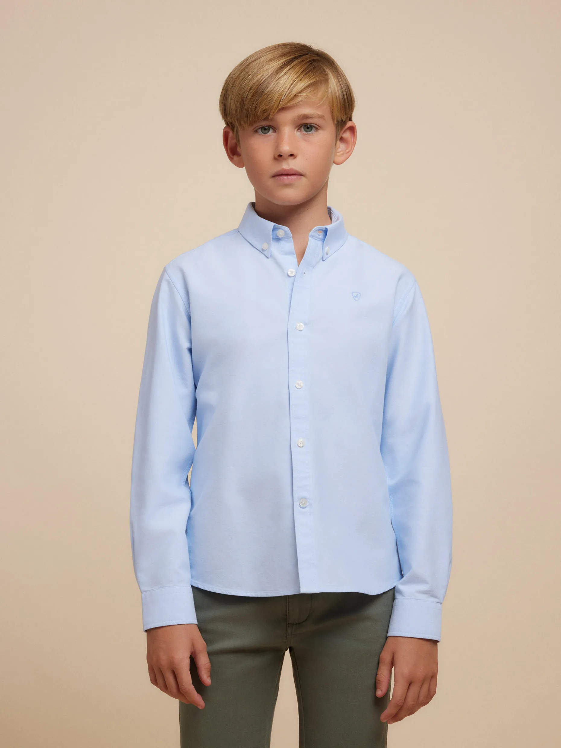 CAMISA OXFORD SOLID KIDS <Alvaro Moreno New