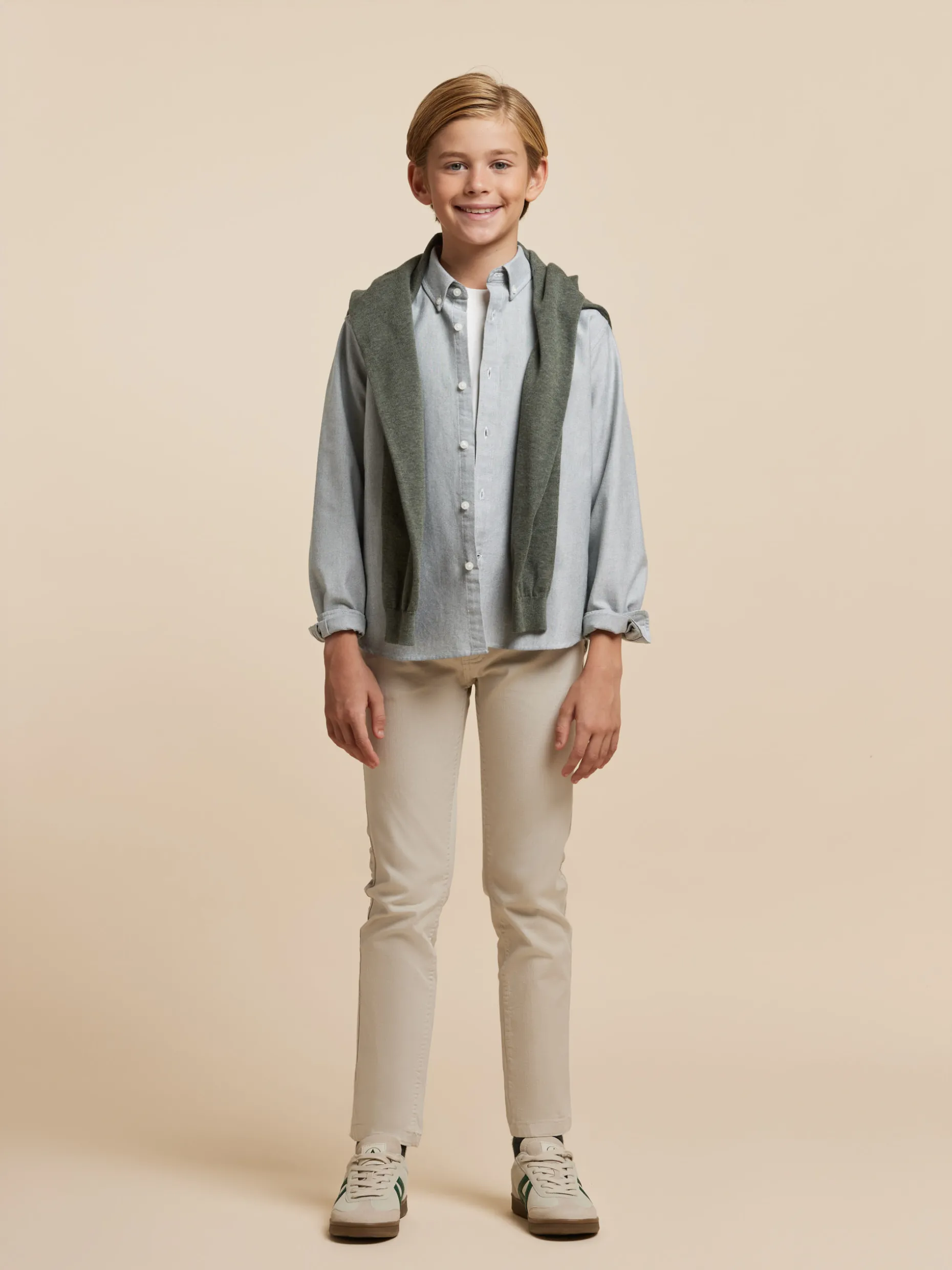 CAMISA OXFORD SOLID KIDS <Alvaro Moreno Cheap