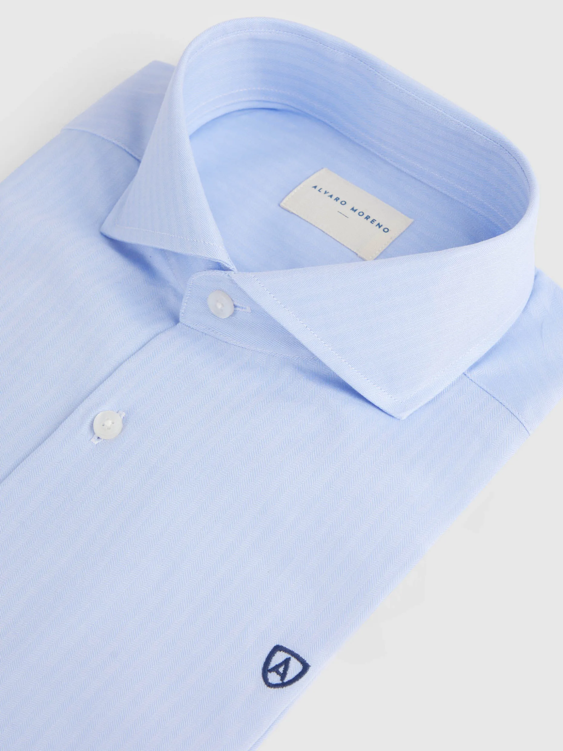 CAMISA VESTIR HERRINGBONE <Alvaro Moreno Sale