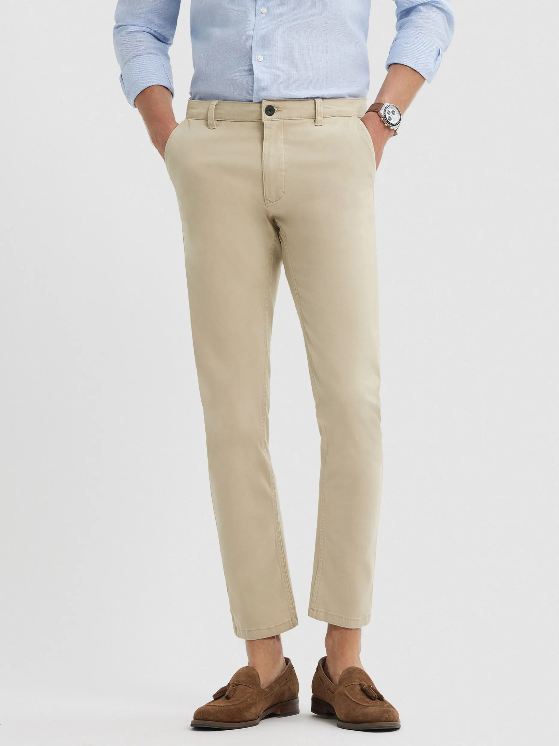 PANTALON CHINO SLIM FIT <Alvaro Moreno Flash Sale