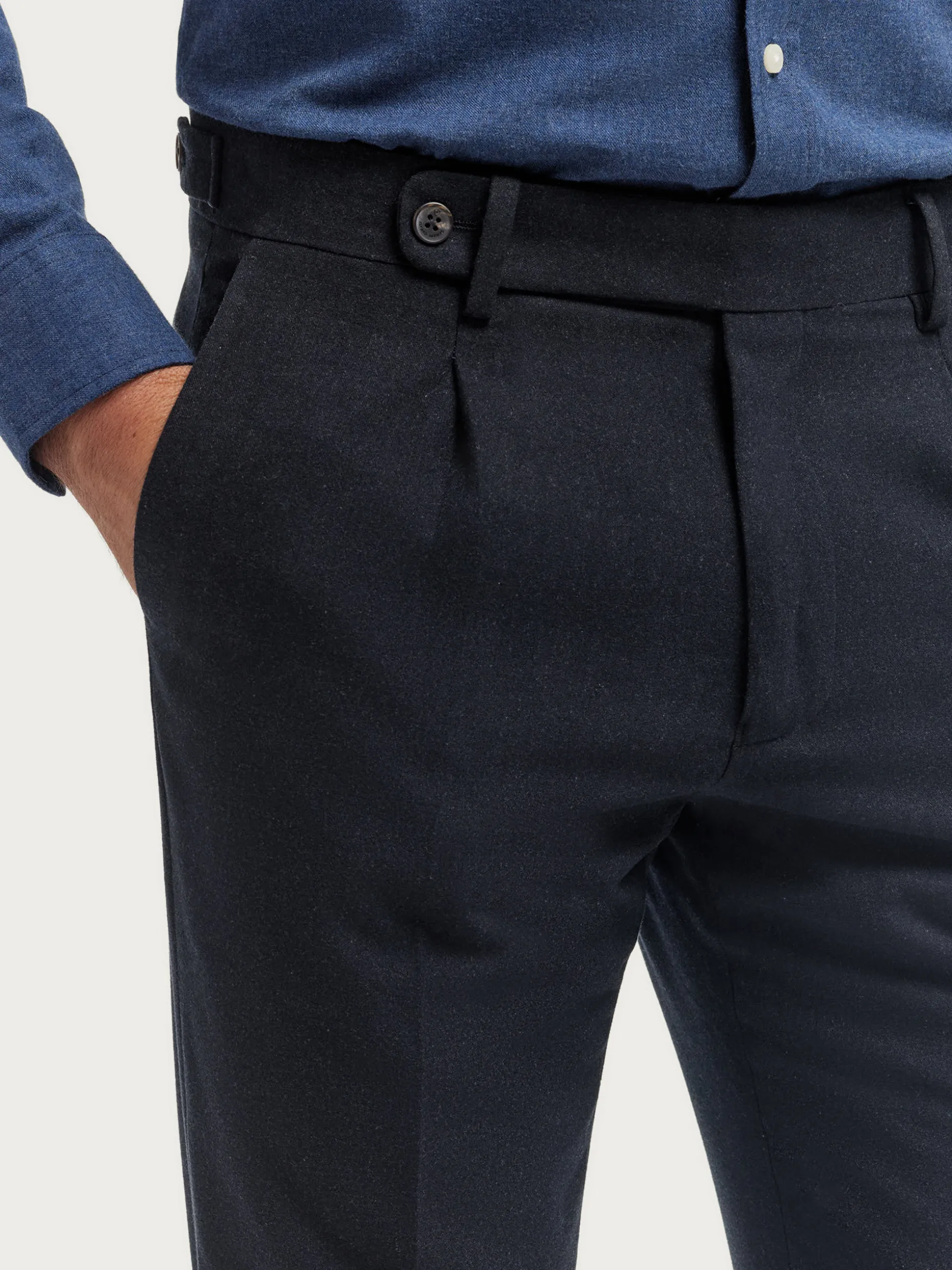 PANTALON CLASSIC TWILL <Alvaro Moreno Clearance