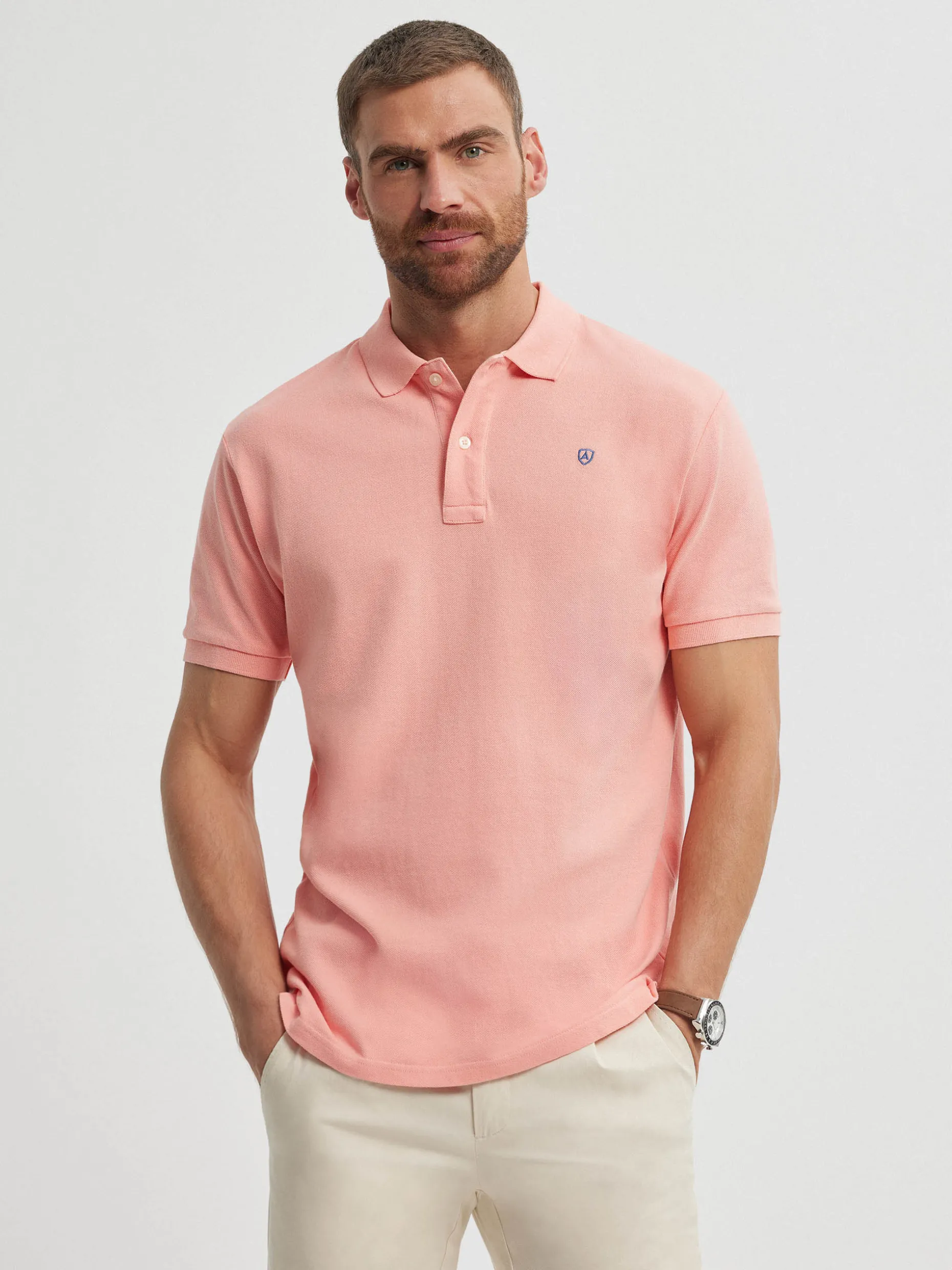 POLO BASIC SALMÓN<Alvaro Moreno Sale